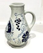 German Blue and White Jug Decorated with grapes