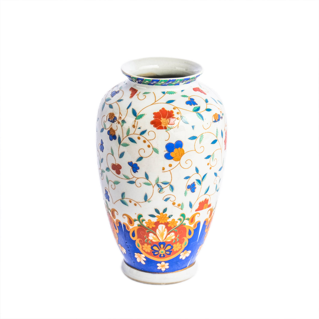 Small Hand Painted Floral Vase