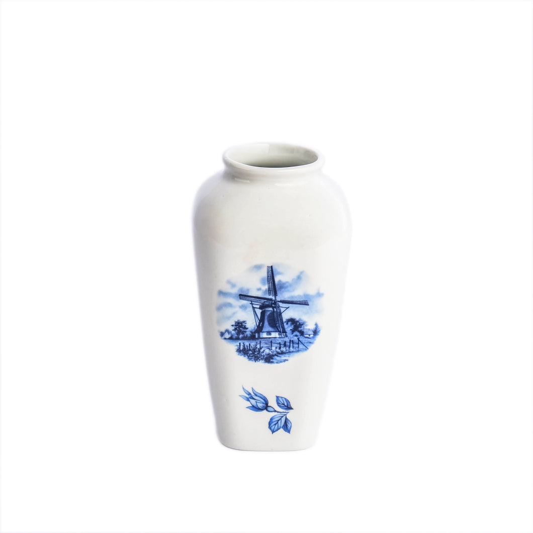 Unique Dutch Porcelain Hand Painted Vase