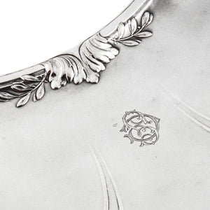 Art Nouveau Silver Plated Plate