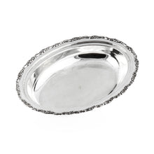 Load image into Gallery viewer, Hand Engraved Floral Rim Oval Plate
