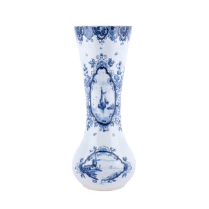 Vintage Original Hand Painted Delft Porcelain Vase