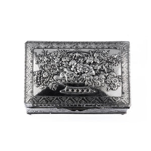 Vintage Silver Plated Jewelry Box