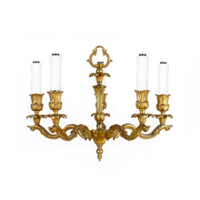 Load image into Gallery viewer, Vintage French Gilt Bronze Chandelier
