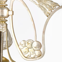 Load image into Gallery viewer, Antique French Art Nouveau Gilt Silver Chandelier
