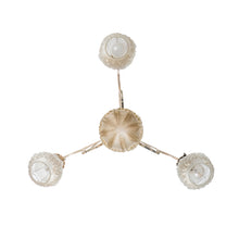 Load image into Gallery viewer, Antique French Art Nouveau Gilt Silver Chandelier
