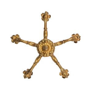 Vintage French Gilt Bronze Chandelier