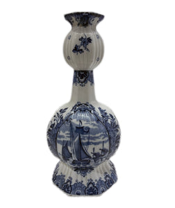 Blue and white porcelain delft vase
