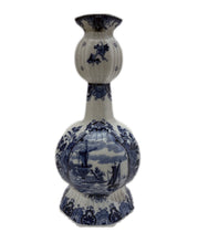 Load image into Gallery viewer, Blue and white porcelain delft vase
